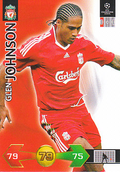 Glen Johnson Liverpool 2009/10 Panini Super Strikes CL #192